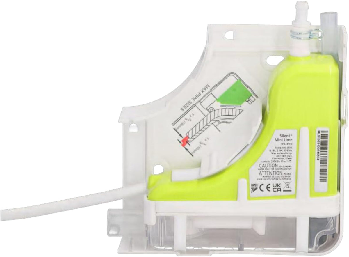 Aspen Pumps Mini Lime Eckkanal- Klimagerät, Generation (Slimline), Weiß/Grün