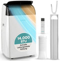 SereneLife Mobile Klimaanlage 4,1 kW 14000 BTU, Heizung, Schlafzimmer, 51 dB, 1,9 l