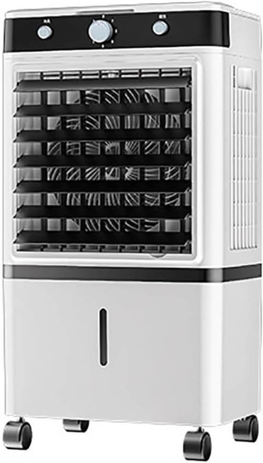 Generic Verdunstungskühler Mobile Klimaanlage, Kühlfan mit 3 Lüftermodi, 12-stündige Betriebszeit, 40 W, 14 L, 3 L, Fernbedienung, Timer