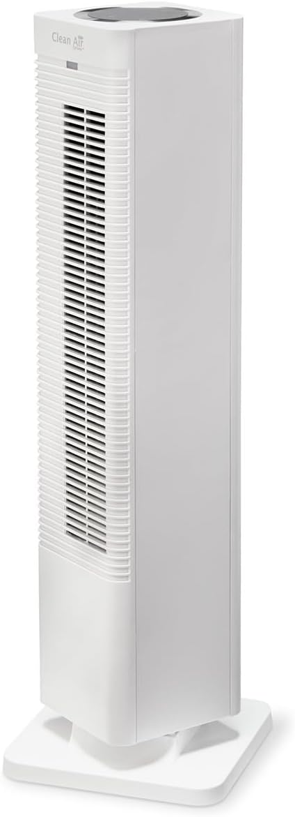 Clean Air Optima CA-904 W - Design Heizlüfter - Heizen und kühlender Brise - Heizung, Ventilator, Automatisch, 15 °C, 35 °C, 12 Stunden, LED-Anzeige