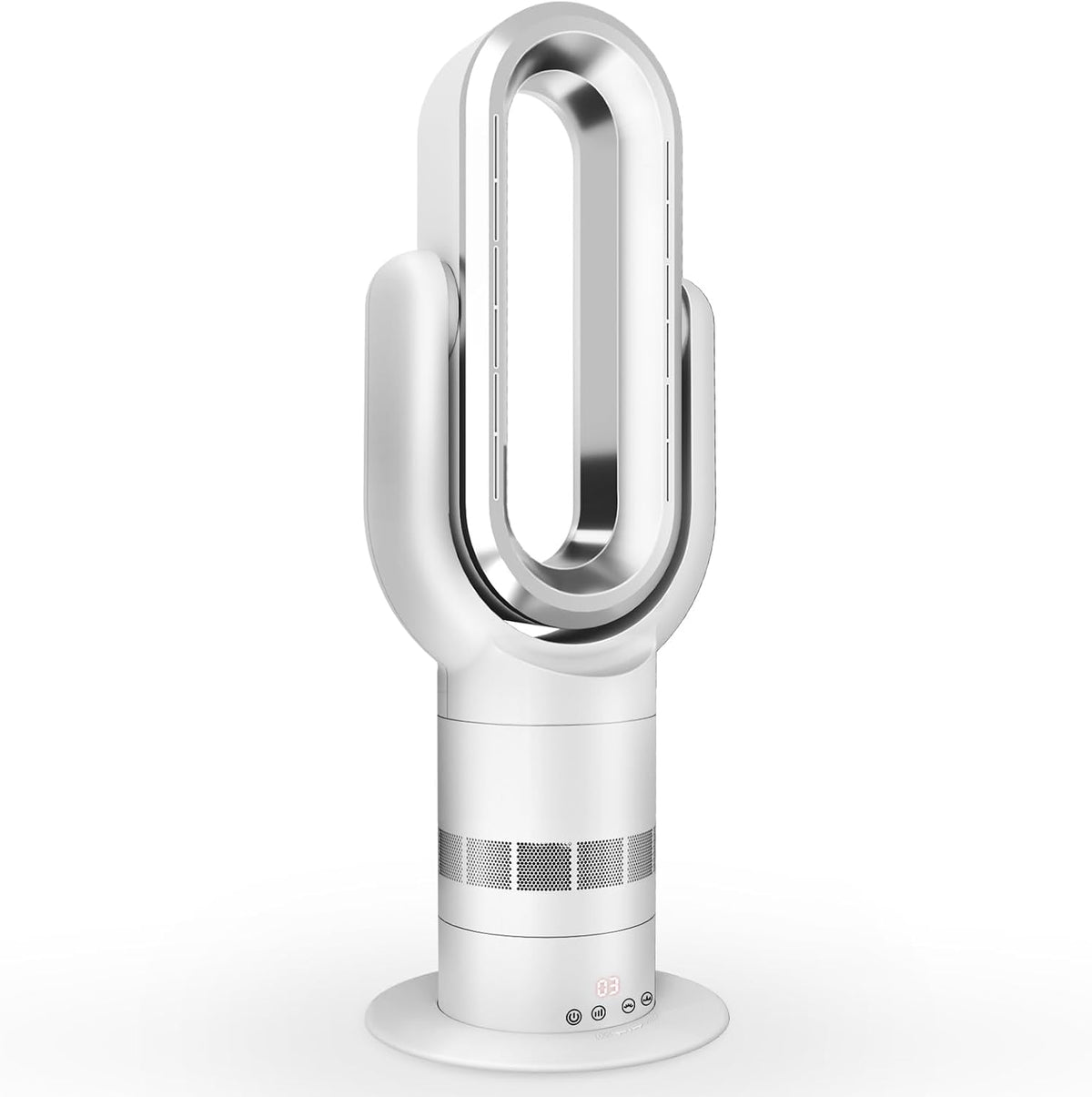 Eduzita QG660 Turmventilator, 2-in-1 Heizgerät & Kühlventilator, 10 Kühl- & 3 Heizstufen, 51 dB, Fernbedienung & Touch-Steuerung, Timer, Display