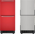 KoolMore 15 in. Panel Ready Built-In Double Drawer Refrigerator, LED