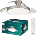 Philips Atlas Deckenventilator mit LED-Licht und Einziehbaren Flügeln