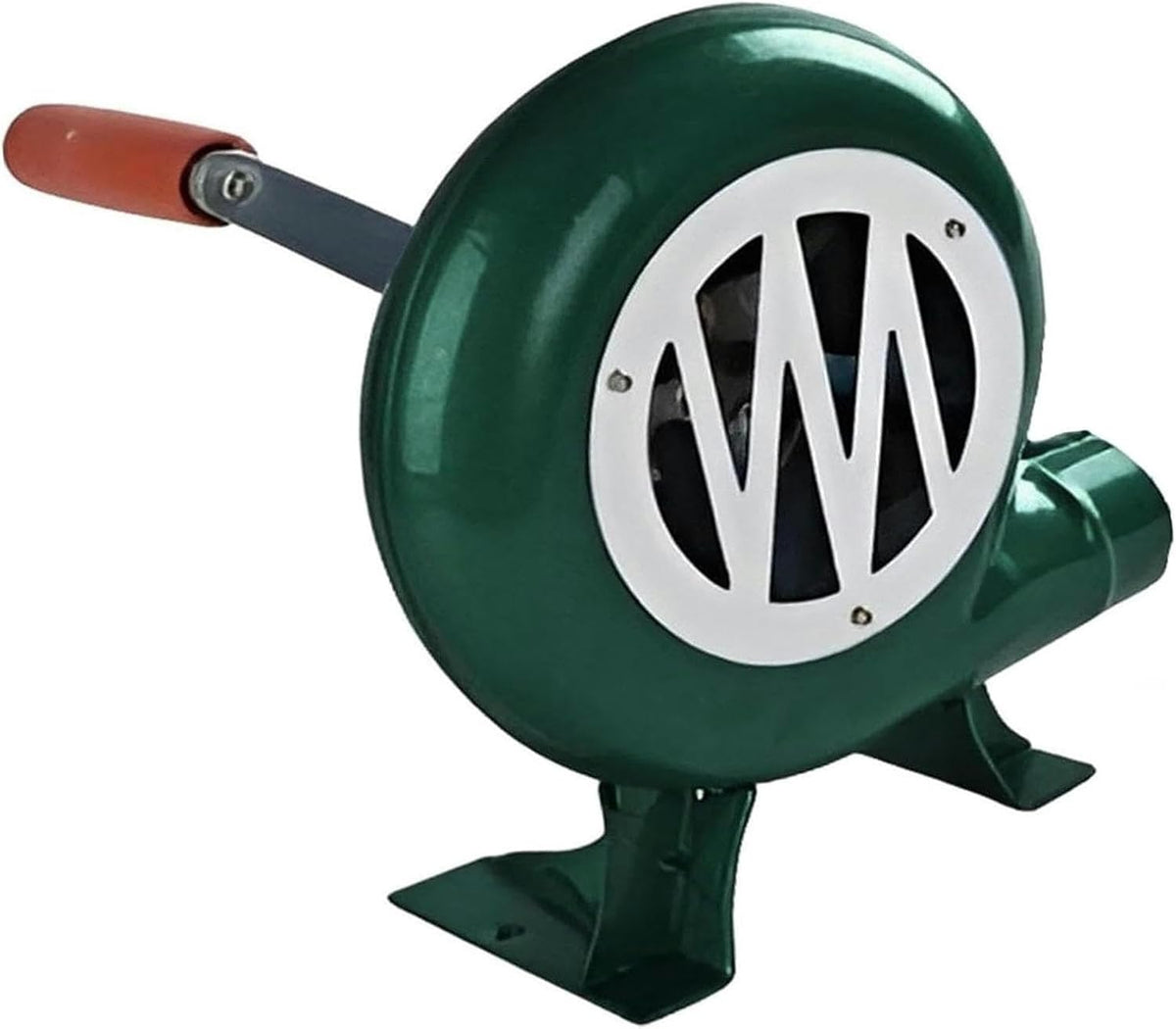 GZKDKZB Handkurbel-Schmiedegebläse - Popcorn-Ventilator, für Outdoor-Campin, Popcorn-Ventilator mit Eisengetriebe, manueller Ventilator, Grün/Weiß