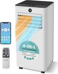 SereneLife Mobile Klimaanlage 9000BTU mit Abluftschlauch, Ventilator, Schlafzimmer, 55 dB, 29 cm, WLAN